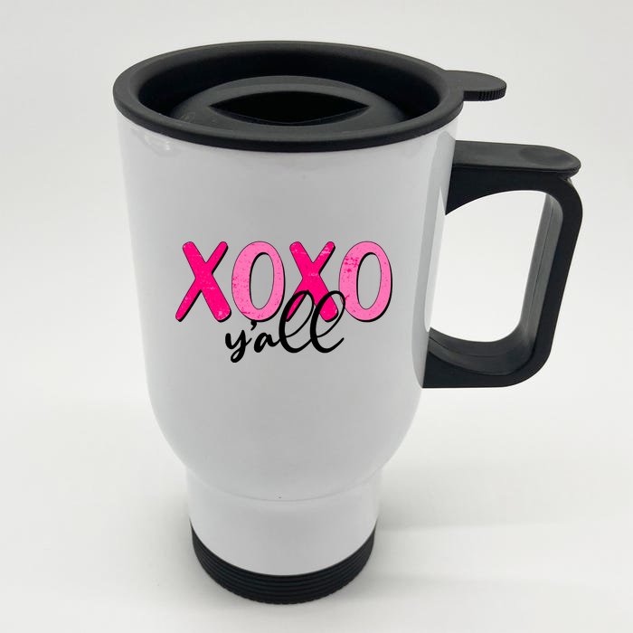 XOXO Y'all Valentines Day Front & Back Stainless Steel Travel Mug