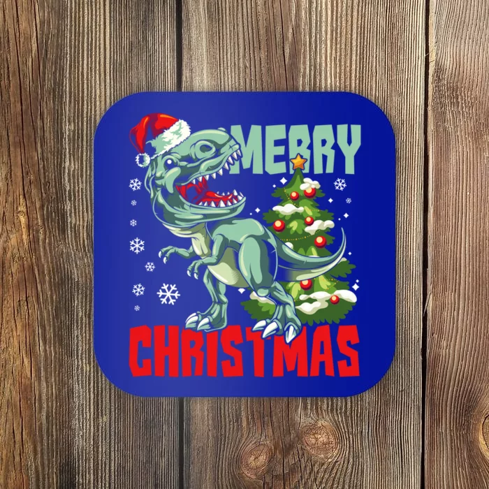 Xmas Pajama Toddlers Gift Xmas Dinosaur T Rex Great Gift Coaster