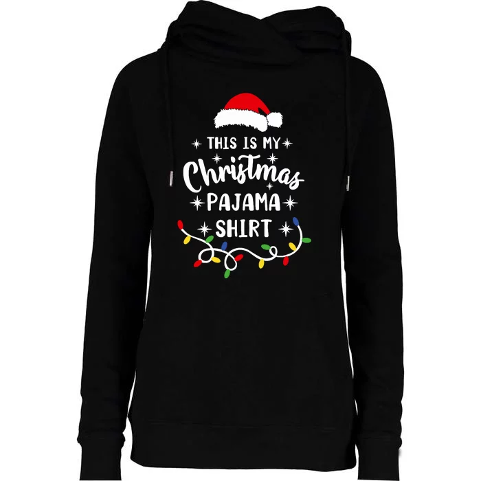 Xmas Pajama Womens Funnel Neck Pullover Hood