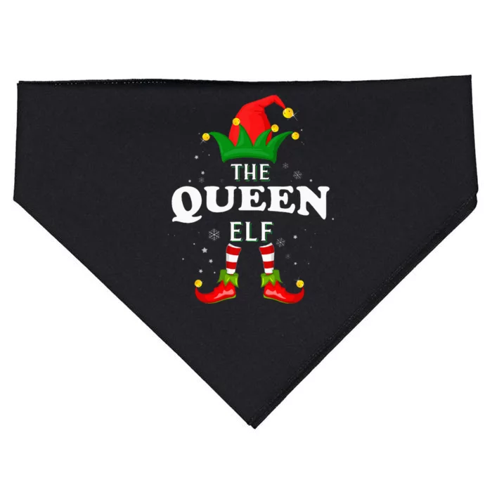 Xmas Queen Elf Family Matching Christmas Pajama USA-Made Doggie Bandana