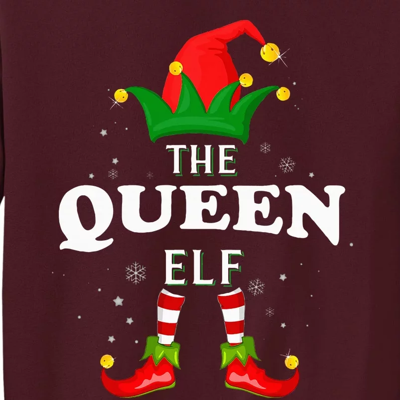 Xmas Queen Elf Family Matching Christmas Pajama Tall Sweatshirt