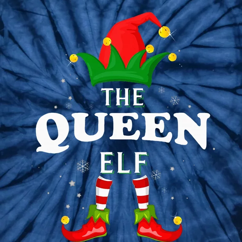 Xmas Queen Elf Family Matching Christmas Pajama Tie-Dye T-Shirt