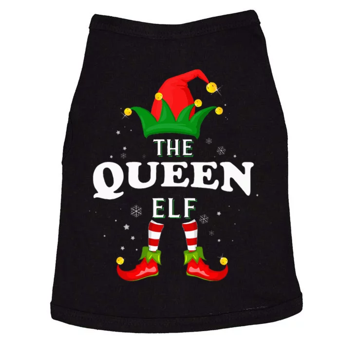 Xmas Queen Elf Family Matching Christmas Pajama Doggie Tank