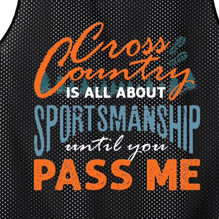 XC Running Cross Country Running Runner Funny XC Quote Mesh Reversible Basketball Jersey Tank