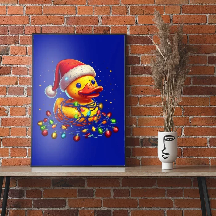 Xmas Rubber Duck Christmas Gift Poster