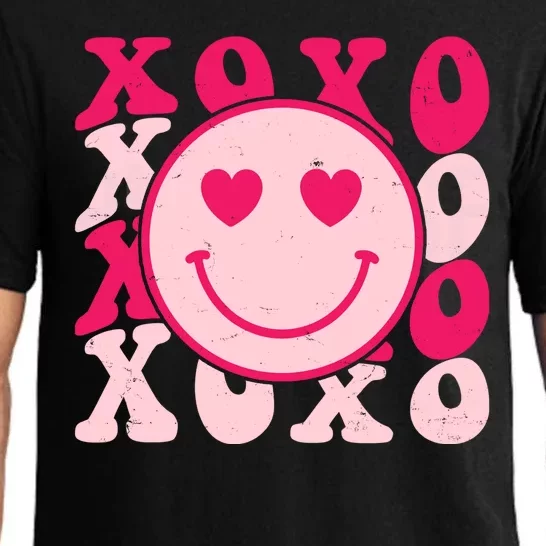 Xoxo Retro Groovy Valentines Day Smile Pajama Set