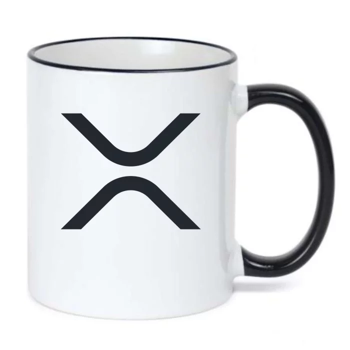 XRP Ripple Logo Black Color Changing Mug