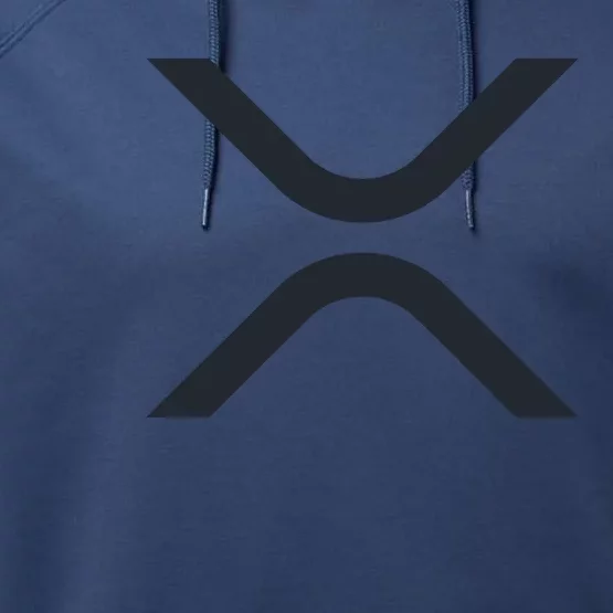 XRP Ripple Logo Performance Fleece Hoodie