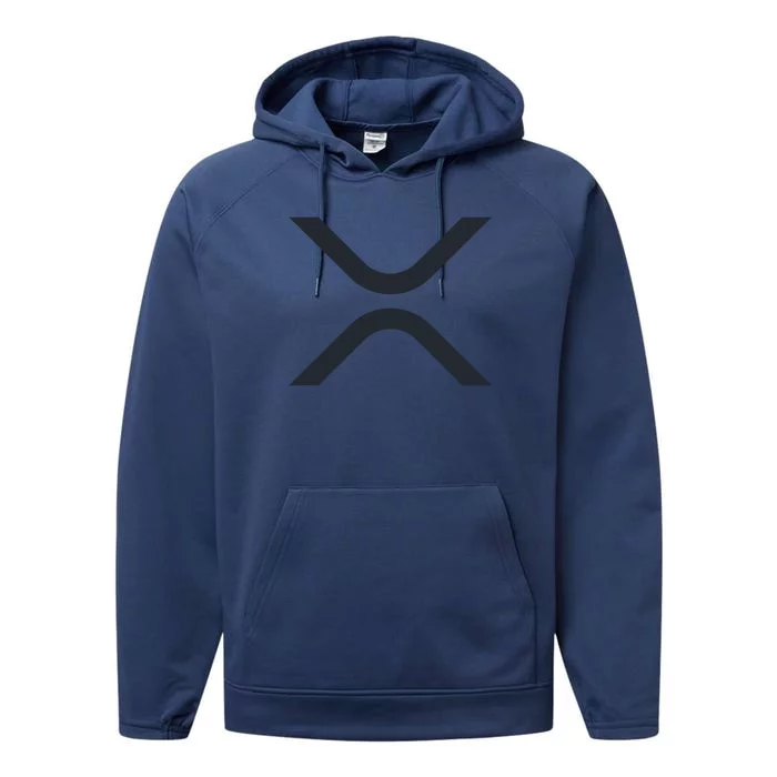 XRP Ripple Logo Performance Fleece Hoodie