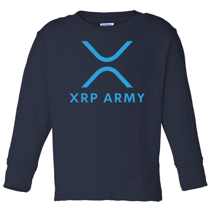 XRP Ripple XRP XRP Army XRP Cryptocurrency XRP Moon XRP Merch XRP Crypto Toddler Long Sleeve Shirt