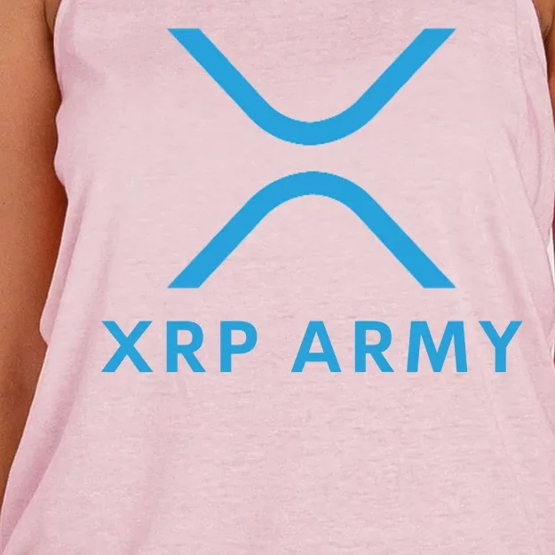 XRP Ripple XRP XRP Army XRP Cryptocurrency XRP Moon XRP Merch XRP Crypto Women's Knotted Racerback Tank