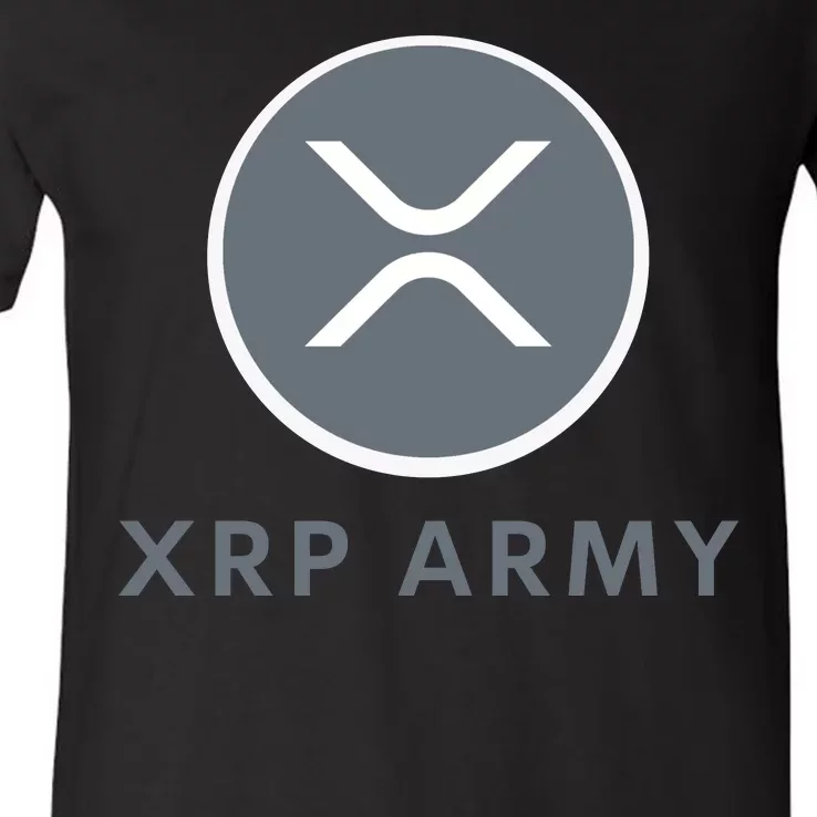 XRP Ripple XRP XRP Merch XRP Army XRP Cryptocurrency XRP Moon XRP Crypto V-Neck T-Shirt