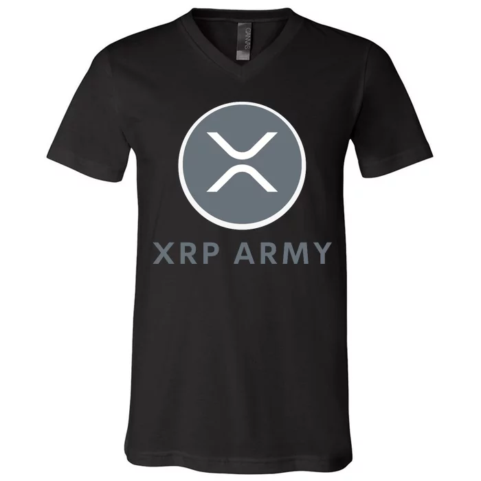 XRP Ripple XRP XRP Merch XRP Army XRP Cryptocurrency XRP Moon XRP Crypto V-Neck T-Shirt