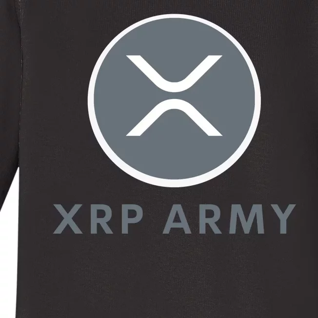 XRP Ripple XRP XRP Merch XRP Army XRP Cryptocurrency XRP Moon XRP Crypto Baby Long Sleeve Bodysuit