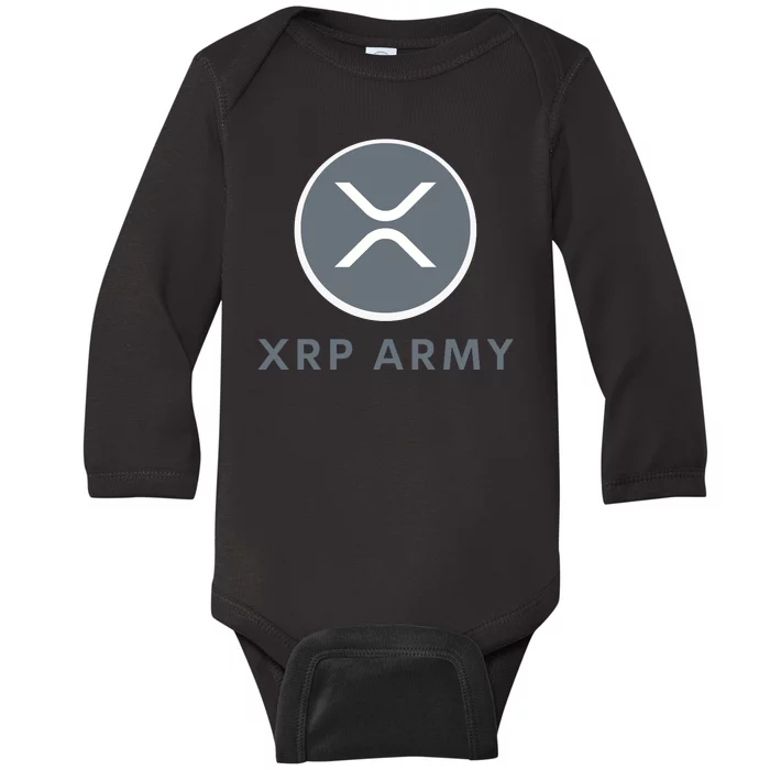 XRP Ripple XRP XRP Merch XRP Army XRP Cryptocurrency XRP Moon XRP Crypto Baby Long Sleeve Bodysuit