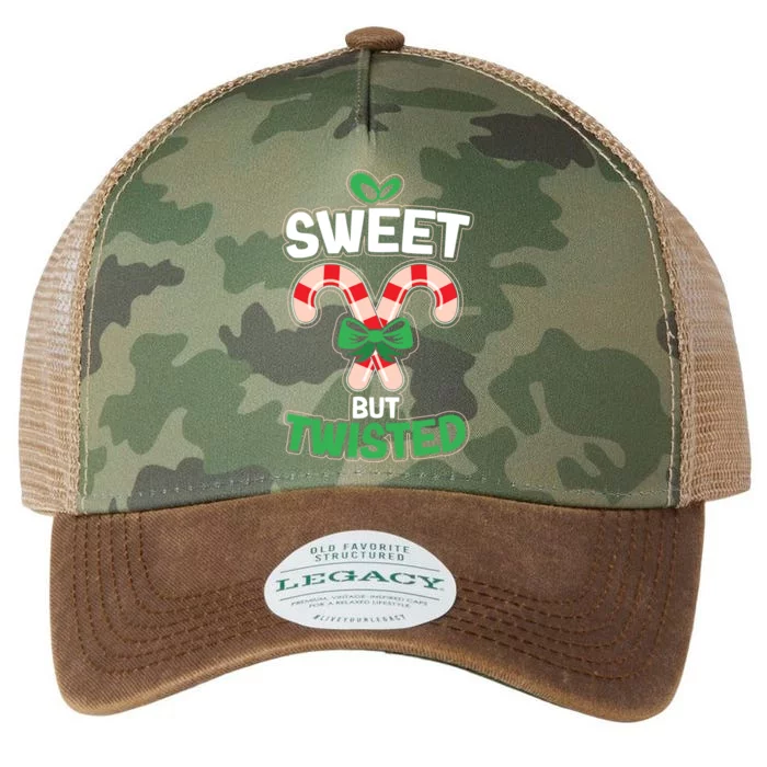 Xmas Sweet But Twisted Christmas Funny Candy Quote Gift Legacy Tie Dye Trucker Hat