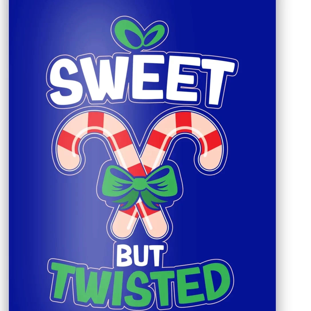 Xmas Sweet But Twisted Christmas Funny Candy Quote Gift Poster