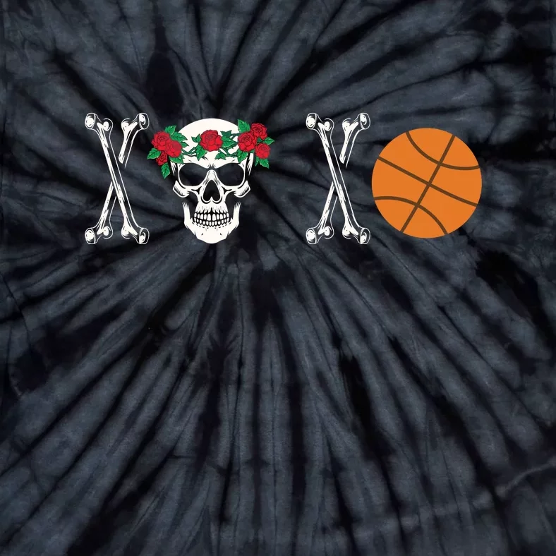 XOXO Skeleton Basketball Valentine Gift For Valentine Day Tie-Dye T-Shirt