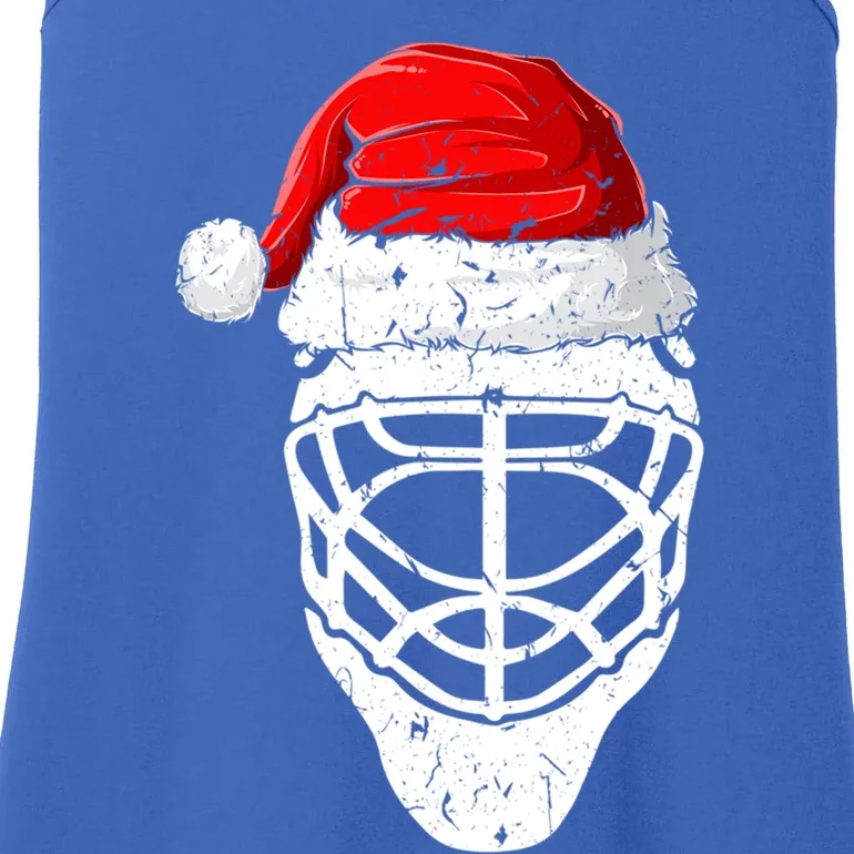 Xmas Santa Hat Christmas Ice Hockey Gift Ladies Essential Tank