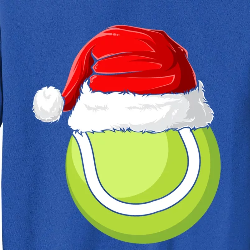 Xmas Santa Hat Christmas Tennis Funny Gift Sweatshirt