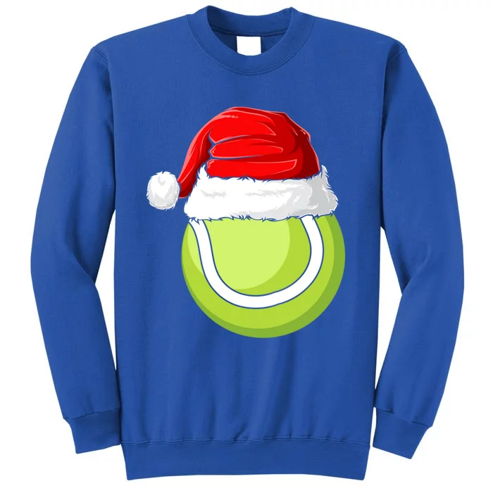 Xmas Santa Hat Christmas Tennis Funny Gift Sweatshirt