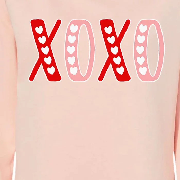 XOXO Sweet Love Valentine Heart Romantic Valentine's Day Womens California Wash Sweatshirt