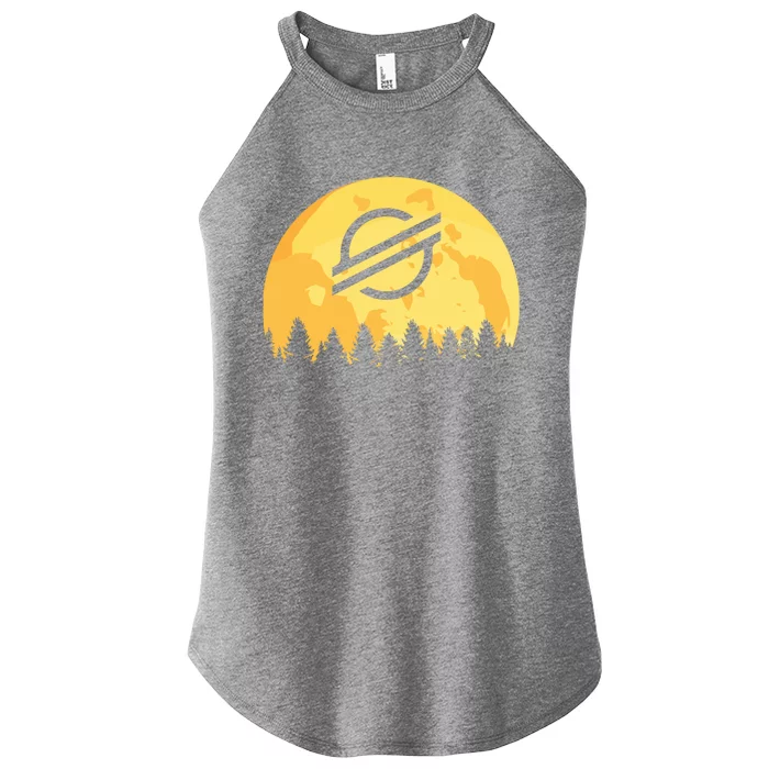 Xlm Stellar Lu Gift Women’s Perfect Tri Rocker Tank