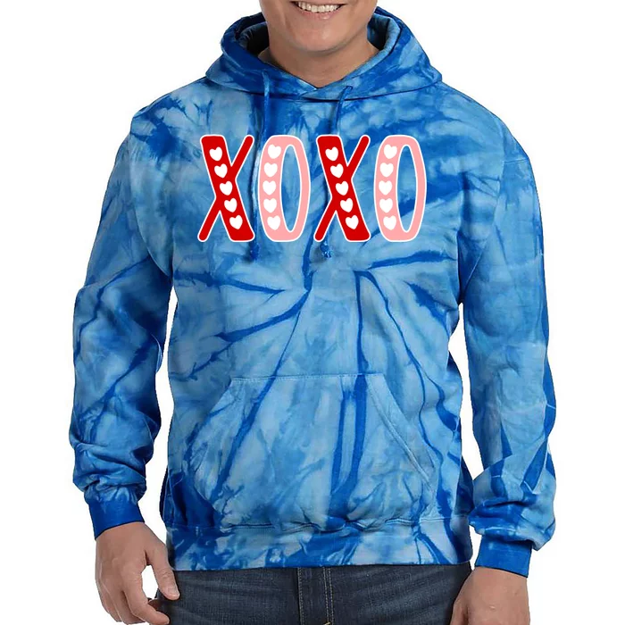 Xoxo Sweet Love Valentine Heart Rotic Valentines Day Gift Tie Dye Hoodie