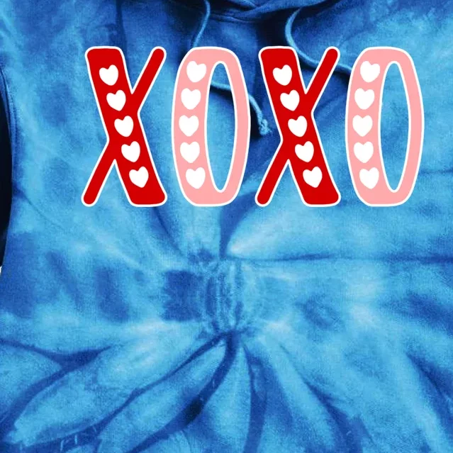 Xoxo Sweet Love Valentine Heart Rotic Valentines Day Gift Tie Dye Hoodie