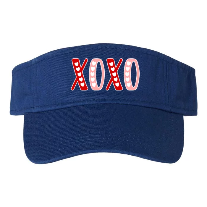 Xoxo Sweet Love Valentine Heart Rotic Valentines Day Gift Valucap Bio-Washed Visor