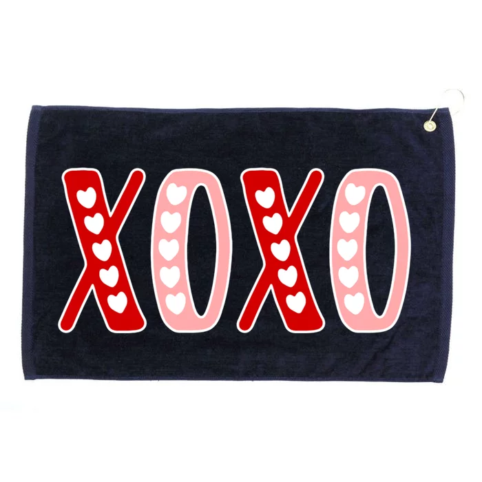 Xoxo Sweet Love Valentine Heart Rotic Valentines Day Gift Grommeted Golf Towel