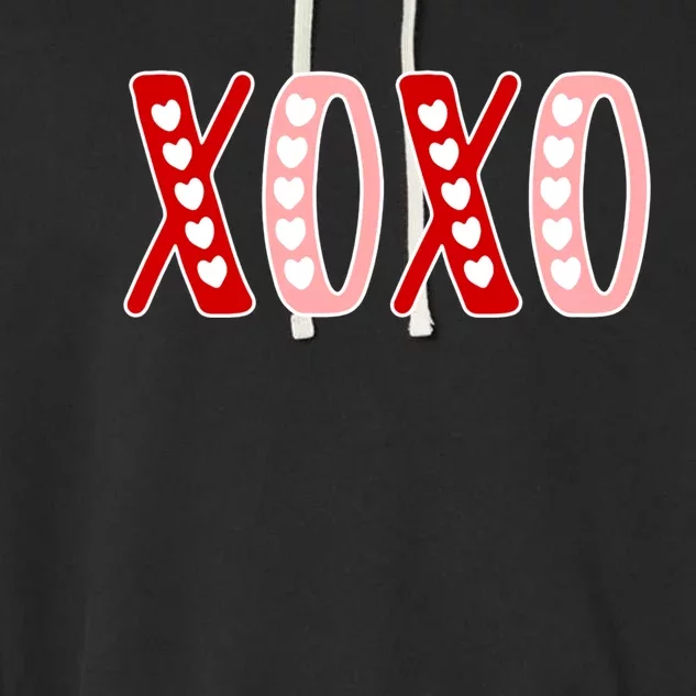 Xoxo Sweet Love Valentine Heart Rotic Valentines Day Gift Garment-Dyed Fleece Hoodie