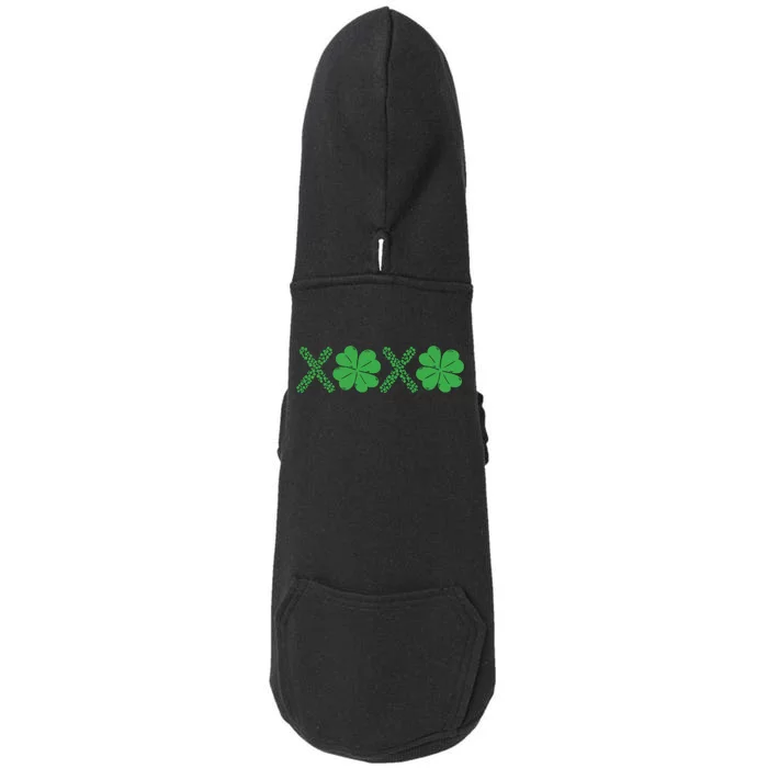 Xoxo St Patricks Day Shamrock Doggie 3-End Fleece Hoodie