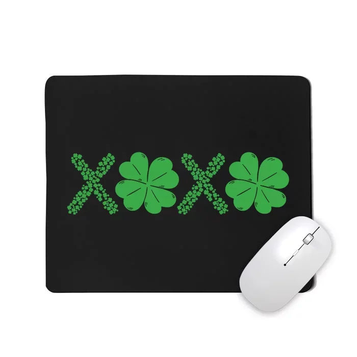 Xoxo St Patricks Day Shamrock Mousepad