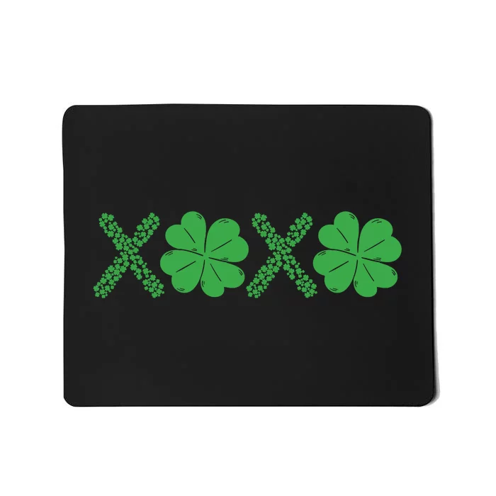 Xoxo St Patricks Day Shamrock Mousepad