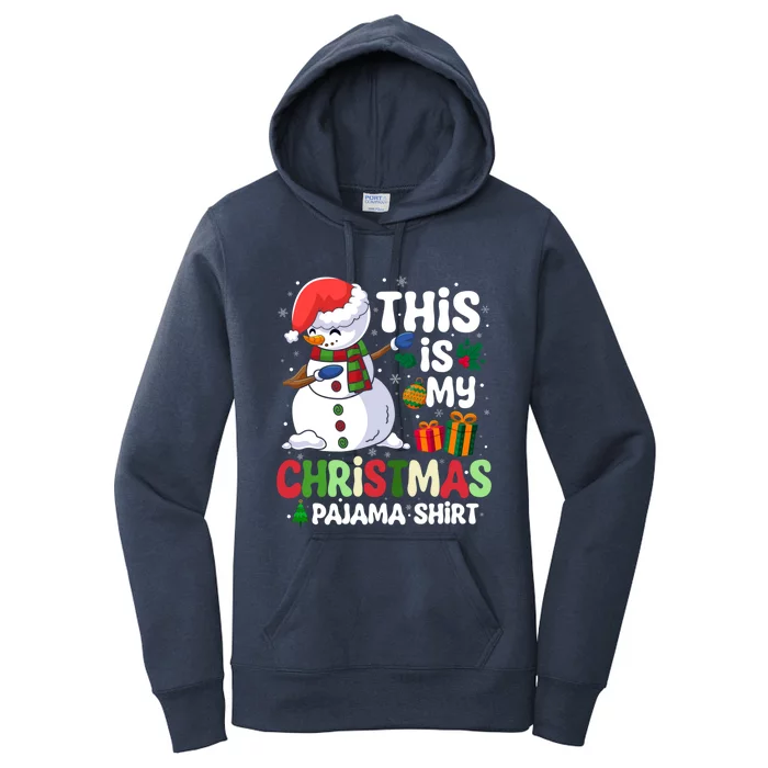 Xmas Snow This Is My Christmas Pajama Gift Women's Pullover Hoodie