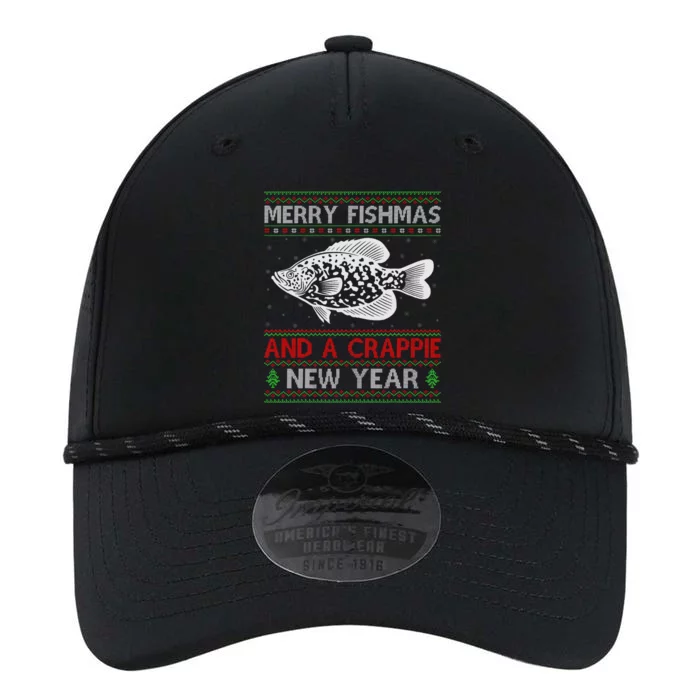 Xmas Santa Ugly Merry Fishmas Crappie Fish Christmas Performance The Dyno Cap