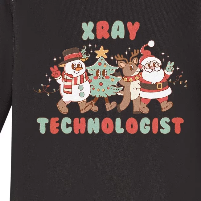 Xray Technologist Christmas Squad Ultrasound Tech Xray Tech Baby Long Sleeve Bodysuit