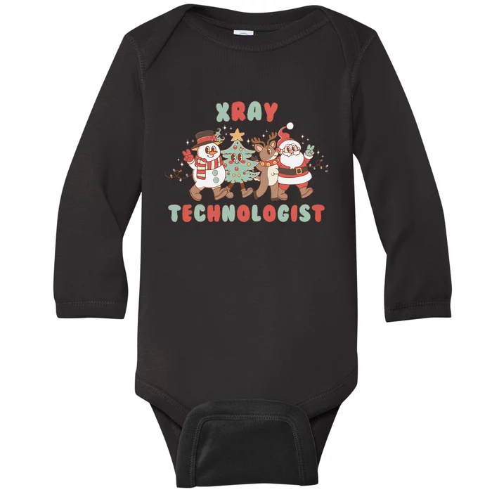 Xray Technologist Christmas Squad Ultrasound Tech Xray Tech Baby Long Sleeve Bodysuit