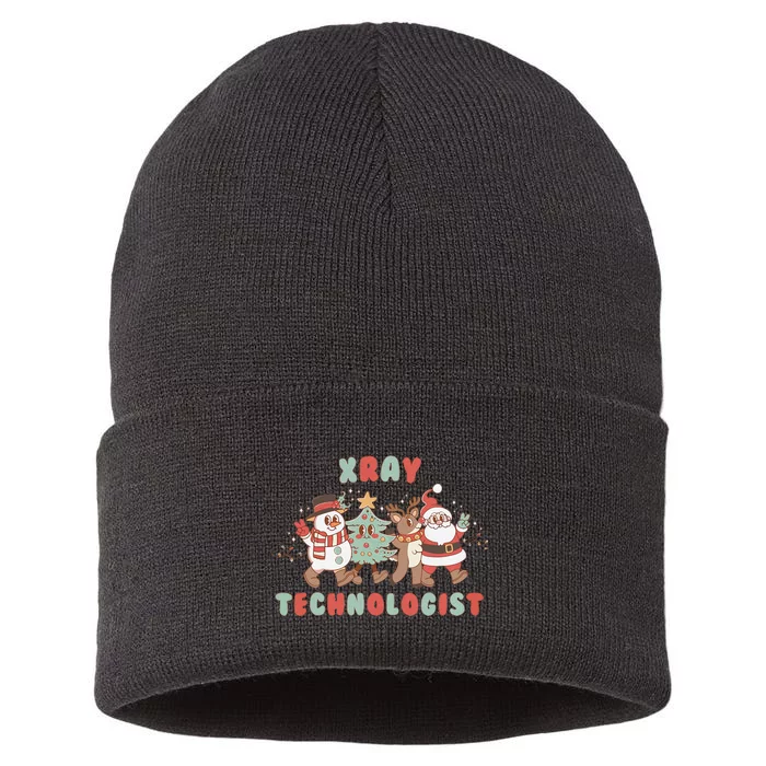 Xray Technologist Christmas Squad Ultrasound Tech Xray Tech Sustainable Knit Beanie