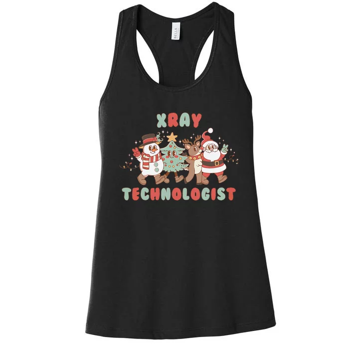 Xray Technologist Christmas Squad Ultrasound Tech Xray Tech Women's Racerback Tank