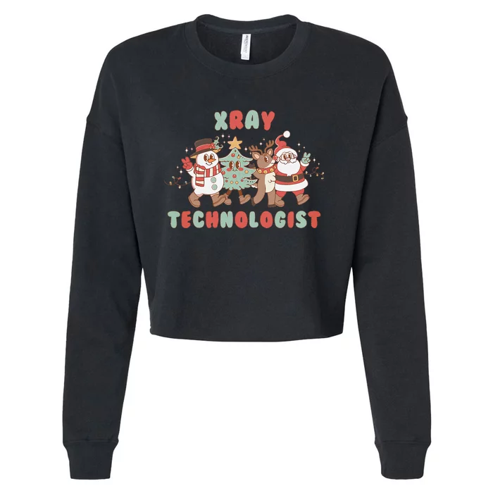 Xray Technologist Christmas Squad Ultrasound Tech Xray Tech Cropped Pullover Crew