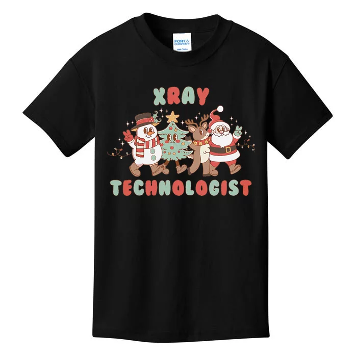 Xray Technologist Christmas Squad Ultrasound Tech Xray Tech Kids T-Shirt