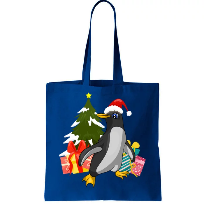 Xmas Tree Christmas Zoo Animal Lover Cute Antarctica Penguin Gift Tote Bag