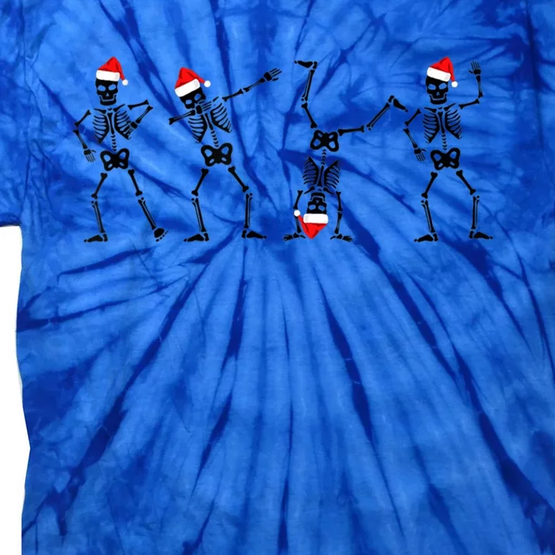 Xmas Tree Christmas Lights Christmas Skeleton Dancing Great Gift Tie-Dye T-Shirt