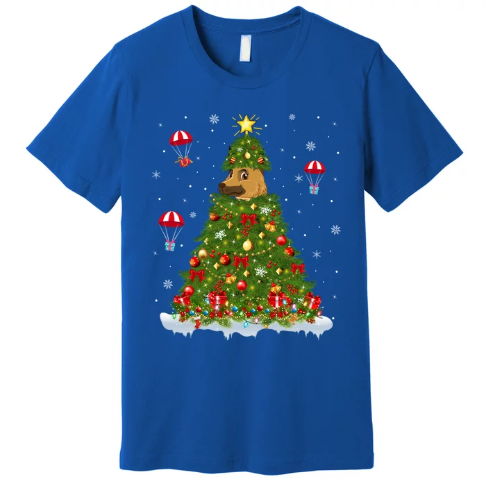 Xmas Tree Decorations Santa Ger Shepherd Dog Christmas Gift Premium T-Shirt