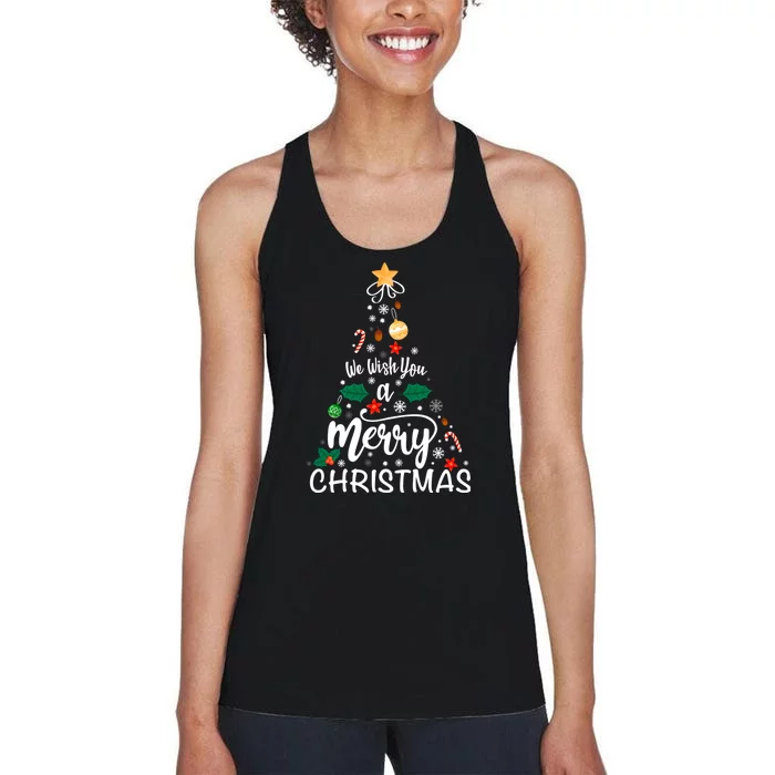 Xmas Tree Merry Christmas Women's Racerback Tank