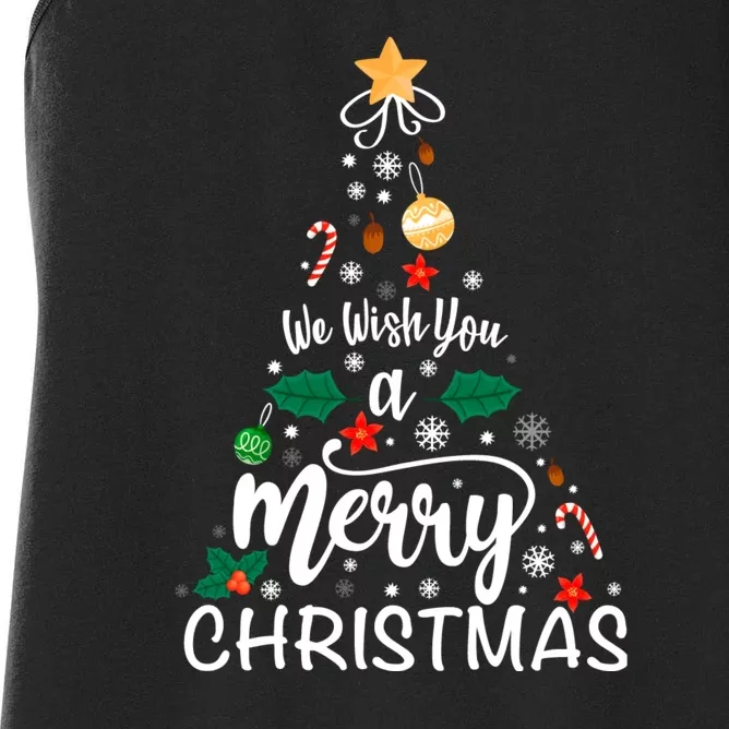 Xmas Tree Merry Christmas Women's Racerback Tank