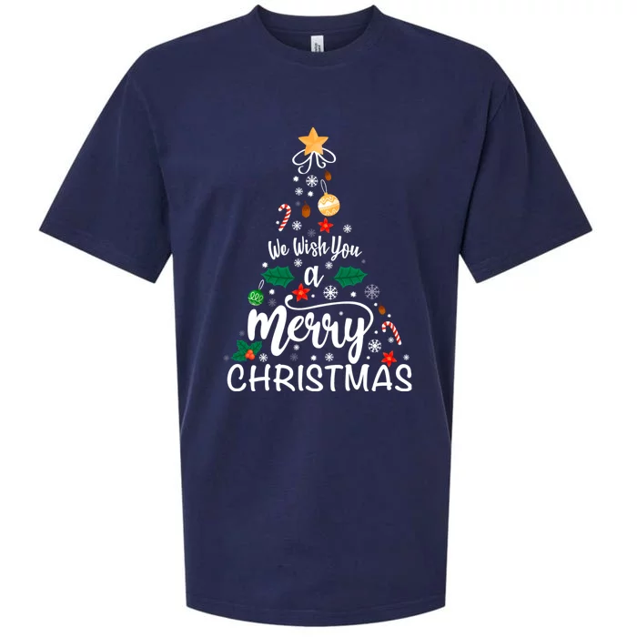 Xmas Tree Merry Christmas Sueded Cloud Jersey T-Shirt