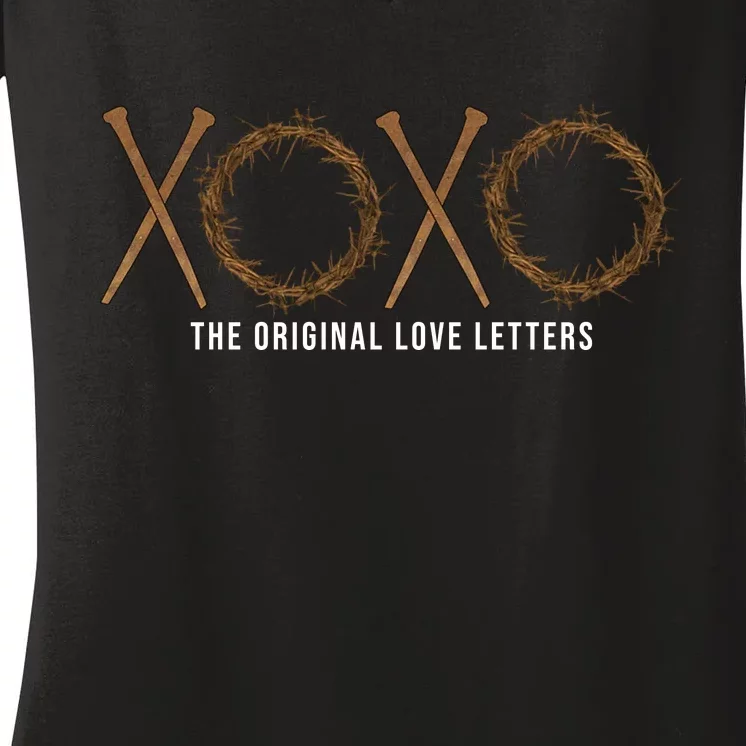 XoXo The Original Love Letters Women's V-Neck T-Shirt